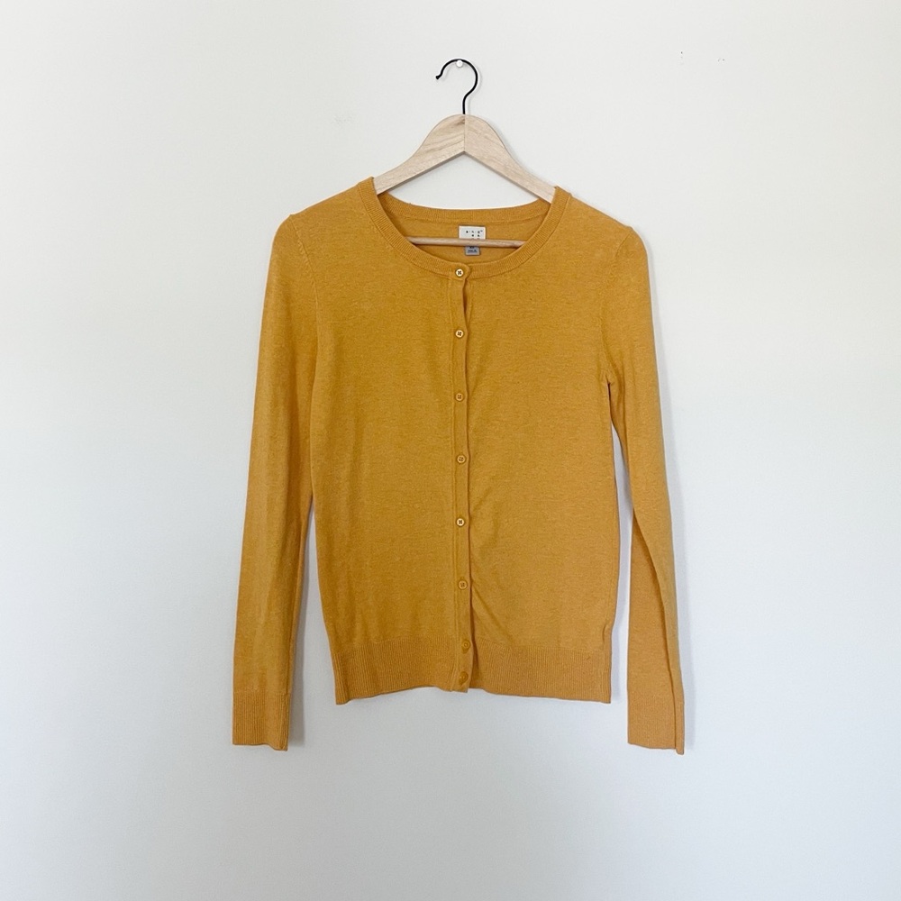 A New Day Mustard Yellow Cardigan Sweater